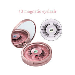 Brand Magnetic Liquid Eyeliner & Magnetic False Eyelashes Easy to Wear Long Lasting Eyeliner False Eyelashes with Tweezers