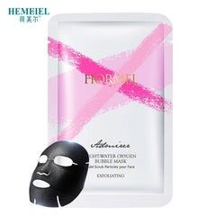 HEMEIEL Detox Oxygen Bubble Sheet Mask Korean Cosmetic Moisturizing Bamboo Charcoal Black Face Mask Facial Whitening Skin Care
