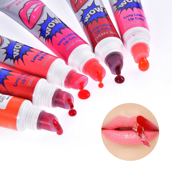 New Lip Gloss Matte Waterproof Lipstick Megic Color Mask Tint Pack Long Lasting Cosmetics lips Professional Makeup Full Tools