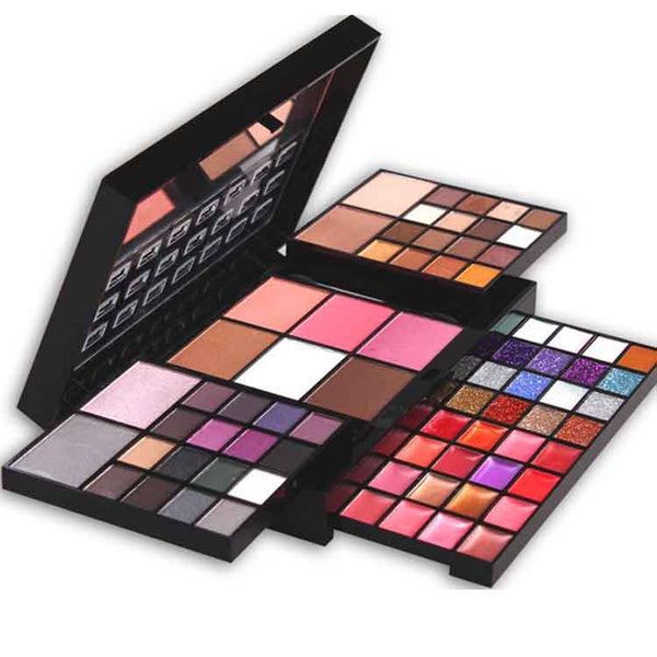 Fashion 74 Color Eyeshadow Palette Set 36 Eye shadow + 28 Lip Gloss +6 Blush +4 Concealer Make up Kit Cosmetics