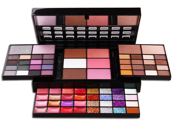 Fashion 74 Color Eyeshadow Palette Set 36 Eye shadow + 28 Lip Gloss +6 Blush +4 Concealer Make up Kit Cosmetics