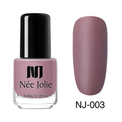 NEE JOLIE Matte Nail Polish 12 Colors 7.5/3.5ml Long Lasting Nail Art Varnish Quick Dry 6 Colors Holographic Effect Nail Lacquer