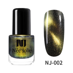 NEE JOLIE 3.5ml/7.5ml Magnetic Cat Eye Nail Polish Holographic Chameleon Cat Eyes Nail Art Varnish Lacquer 22 Colors Available