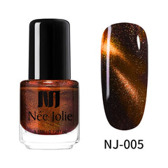 NEE JOLIE 3.5ml/7.5ml Magnetic Cat Eye Nail Polish Holographic Chameleon Cat Eyes Nail Art Varnish Lacquer 22 Colors Available