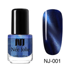 NEE JOLIE 3.5ml/7.5ml Magnetic Cat Eye Nail Polish Holographic Chameleon Cat Eyes Nail Art Varnish Lacquer 22 Colors Available