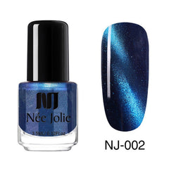 NEE JOLIE 3.5ml/7.5ml Magnetic Cat Eye Nail Polish Holographic Chameleon Cat Eyes Nail Art Varnish Lacquer 22 Colors Available