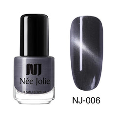 NEE JOLIE 3.5ml/7.5ml Magnetic Cat Eye Nail Polish Holographic Chameleon Cat Eyes Nail Art Varnish Lacquer 22 Colors Available