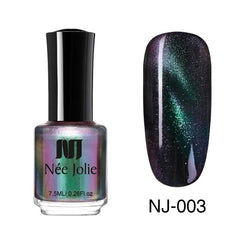 NEE JOLIE 3.5ml/7.5ml Magnetic Cat Eye Nail Polish Holographic Chameleon Cat Eyes Nail Art Varnish Lacquer 22 Colors Available