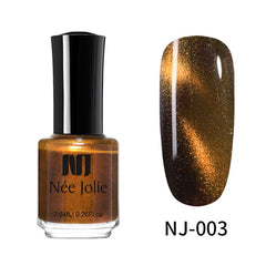 NEE JOLIE 3.5ml/7.5ml Magnetic Cat Eye Nail Polish Holographic Chameleon Cat Eyes Nail Art Varnish Lacquer 22 Colors Available