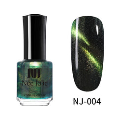 NEE JOLIE 3.5ml/7.5ml Magnetic Cat Eye Nail Polish Holographic Chameleon Cat Eyes Nail Art Varnish Lacquer 22 Colors Available