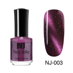 NEE JOLIE 3.5ml/7.5ml Magnetic Cat Eye Nail Polish Holographic Chameleon Cat Eyes Nail Art Varnish Lacquer 22 Colors Available