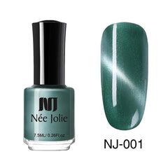 NEE JOLIE 3.5ml/7.5ml Magnetic Cat Eye Nail Polish Holographic Chameleon Cat Eyes Nail Art Varnish Lacquer 22 Colors Available