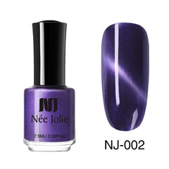 NEE JOLIE 3.5ml/7.5ml Magnetic Cat Eye Nail Polish Holographic Chameleon Cat Eyes Nail Art Varnish Lacquer 22 Colors Available