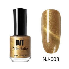 NEE JOLIE 3.5ml/7.5ml Magnetic Cat Eye Nail Polish Holographic Chameleon Cat Eyes Nail Art Varnish Lacquer 22 Colors Available