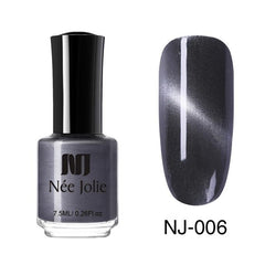 NEE JOLIE 3.5ml/7.5ml Magnetic Cat Eye Nail Polish Holographic Chameleon Cat Eyes Nail Art Varnish Lacquer 22 Colors Available