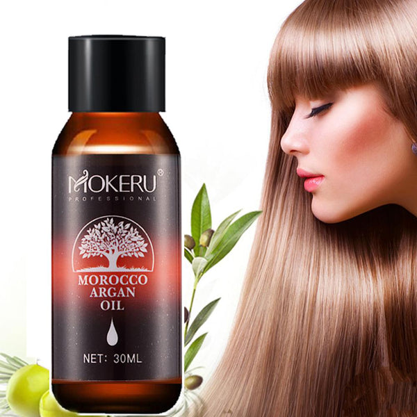 Mokeru 1pc 30ml Natural organic hair serum smoothing dry hair morocco argan oil treatment essential oil for hair growth care