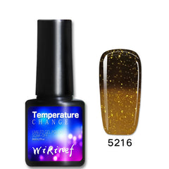 8 Ml Thermal Color Changing Nail Polish UV Nail Gel Polish Shine Shimmer Manicure Soak Off Varnish Nail Accessories