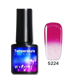 8 Ml Thermal Color Changing Nail Polish UV Nail Gel Polish Shine Shimmer Manicure Soak Off Varnish Nail Accessories