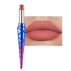 HANDAIYAN 1pc 12 Colors Natural Matte Lipstick Tube Waterproof Lipstick Nude Makeup 24H Lasting Non-Stick Cup Lip Stick TSLM2