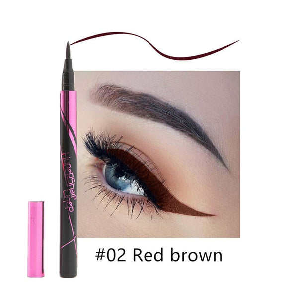 Waterproof Black Liquid Eyeliner Pencil Big Eyes Makeup Long-lasting Eye Liner Pen Make up Smooth Fast Dry Cat Eye Cosmetic Tool