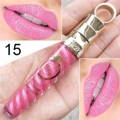 20 Colors Lipstick Waterproof Long Lasting Matte+Shimmer Mental Beauty Lip Gloss