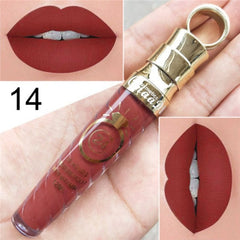 20 Colors Lipstick Waterproof Long Lasting Matte+Shimmer Mental Beauty Lip Gloss