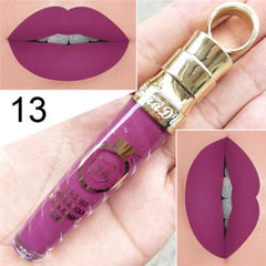 20 Colors Lipstick Waterproof Long Lasting Matte+Shimmer Mental Beauty Lip Gloss