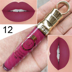 20 Colors Lipstick Waterproof Long Lasting Matte+Shimmer Mental Beauty Lip Gloss