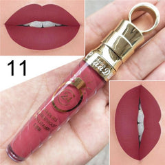 20 Colors Lipstick Waterproof Long Lasting Matte+Shimmer Mental Beauty Lip Gloss