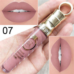 20 Colors Lipstick Waterproof Long Lasting Matte+Shimmer Mental Beauty Lip Gloss