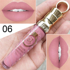 20 Colors Lipstick Waterproof Long Lasting Matte+Shimmer Mental Beauty Lip Gloss