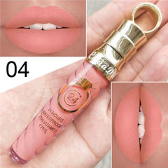 20 Colors Lipstick Waterproof Long Lasting Matte+Shimmer Mental Beauty Lip Gloss