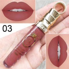 20 Colors Lipstick Waterproof Long Lasting Matte+Shimmer Mental Beauty Lip Gloss