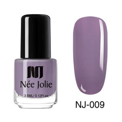 NEE JOLIE Matte Nail Polish 12 Colors 7.5/3.5ml Long Lasting Nail Art Varnish Quick Dry 6 Colors Holographic Effect Nail Lacquer