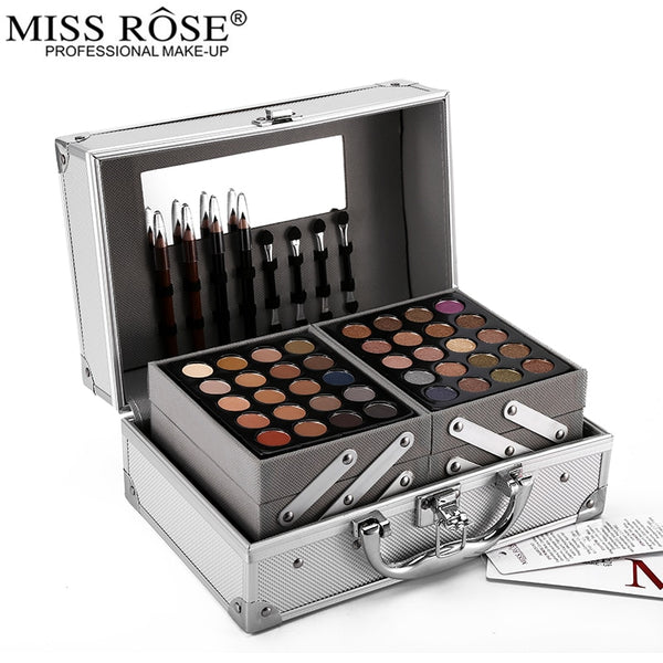 Miss Rose Makeup Palettes Set Matte Shimmer Eyeshadow Face Powder Lipstick Blockbuster Professional Make Up Kit Bronzer Blusher
