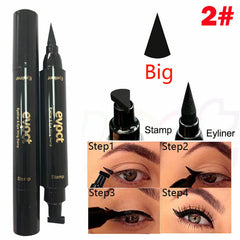Black Liquid Eyeliner Stamp Marker Pencil Waterproof Stamp Double-ended Eye Liner Pen Cosmetic Eyliner 5 Styles