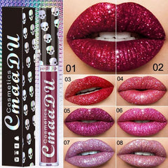 8 Colors New Shimmer Sexy Red Colors Liquid Lipstick Waterproof Nude Matte Lipstick Velvet Glossy Lips Gloss Lipstick Lip Balm