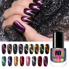 NEE JOLIE Cat Eye Nail Polish 22 Colors 3D Magicial Lacquer Magnet Magnetic Nail Art Manicure Nail Varnish Primer