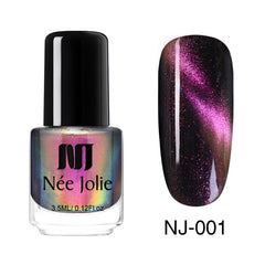 NEE JOLIE Cat Eye Nail Polish 22 Colors 3D Magicial Lacquer Magnet Magnetic Nail Art Manicure Nail Varnish Primer