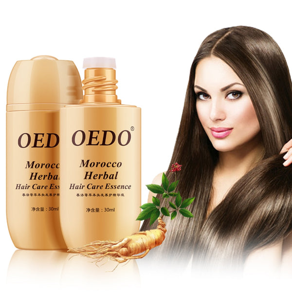 30ml Repair Hair Root Curly/Straight Keratin Hair Mask Morocco Hair Care  Pure Nourishing Oil Herbal Ginseng Hair Serum TSLM2