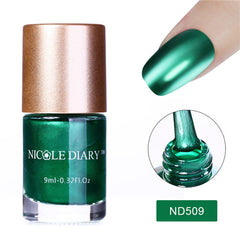 NICOLE DIARY Thermal Nail Polish Glitter Temperature Color Changing Water-based Manicure Varnish Shinny Shimmer Nail Lacquer