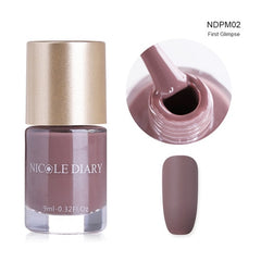 NICOLE DIARY Thermal Nail Polish Glitter Temperature Color Changing Water-based Manicure Varnish Shinny Shimmer Nail Lacquer