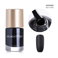 NICOLE DIARY Thermal Nail Polish Glitter Temperature Color Changing Water-based Manicure Varnish Shinny Shimmer Nail Lacquer