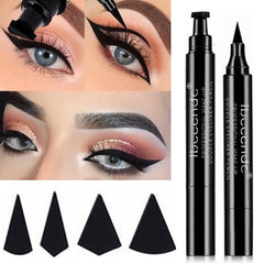 4 Style Eyeliner Stamp Pencil Black Liquid Makeup Waterproof Long-lasting Eye Liner Wing Stamps Eyes Liners Marker Pen Eyeliners