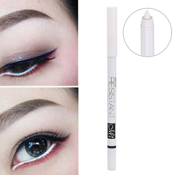 Women Eye Makeup Stick White Eyeliner Pencil Eye Liner Waterproof Long Lasting Eye Brighten