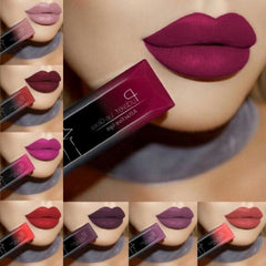 2019 Hot Waterproof Liquid Lip Gloss Metallic Matte Lipstick Cosmetic Sexy Batom Mate Lip Tint Makeup Lasting 24Hours Mate Levre