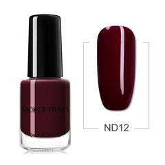 NICOLE DIARY 73 Colors Nail Polish  Red Gray Glitter Pearl Nail Art Varnish Water-based Manicure Nail Art Lacquer 6ml