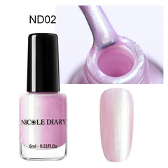 NICOLE DIARY 73 Colors Nail Polish  Red Gray Glitter Pearl Nail Art Varnish Water-based Manicure Nail Art Lacquer 6ml