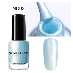 NICOLE DIARY 73 Colors Nail Polish  Red Gray Glitter Pearl Nail Art Varnish Water-based Manicure Nail Art Lacquer 6ml