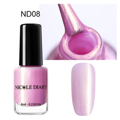 NICOLE DIARY 73 Colors Nail Polish  Red Gray Glitter Pearl Nail Art Varnish Water-based Manicure Nail Art Lacquer 6ml